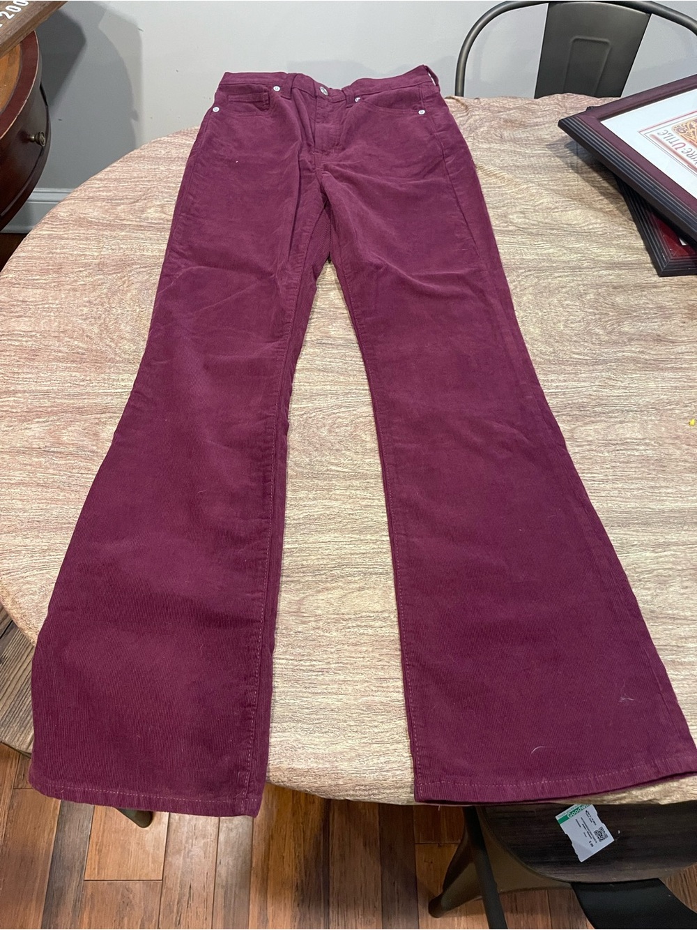 Gap Wine Corduroy Flared Pants